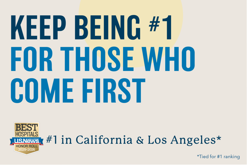 KEEP BEING #1 FOR THOSE WHO COME FIRST — #1 in California & Los Angeles